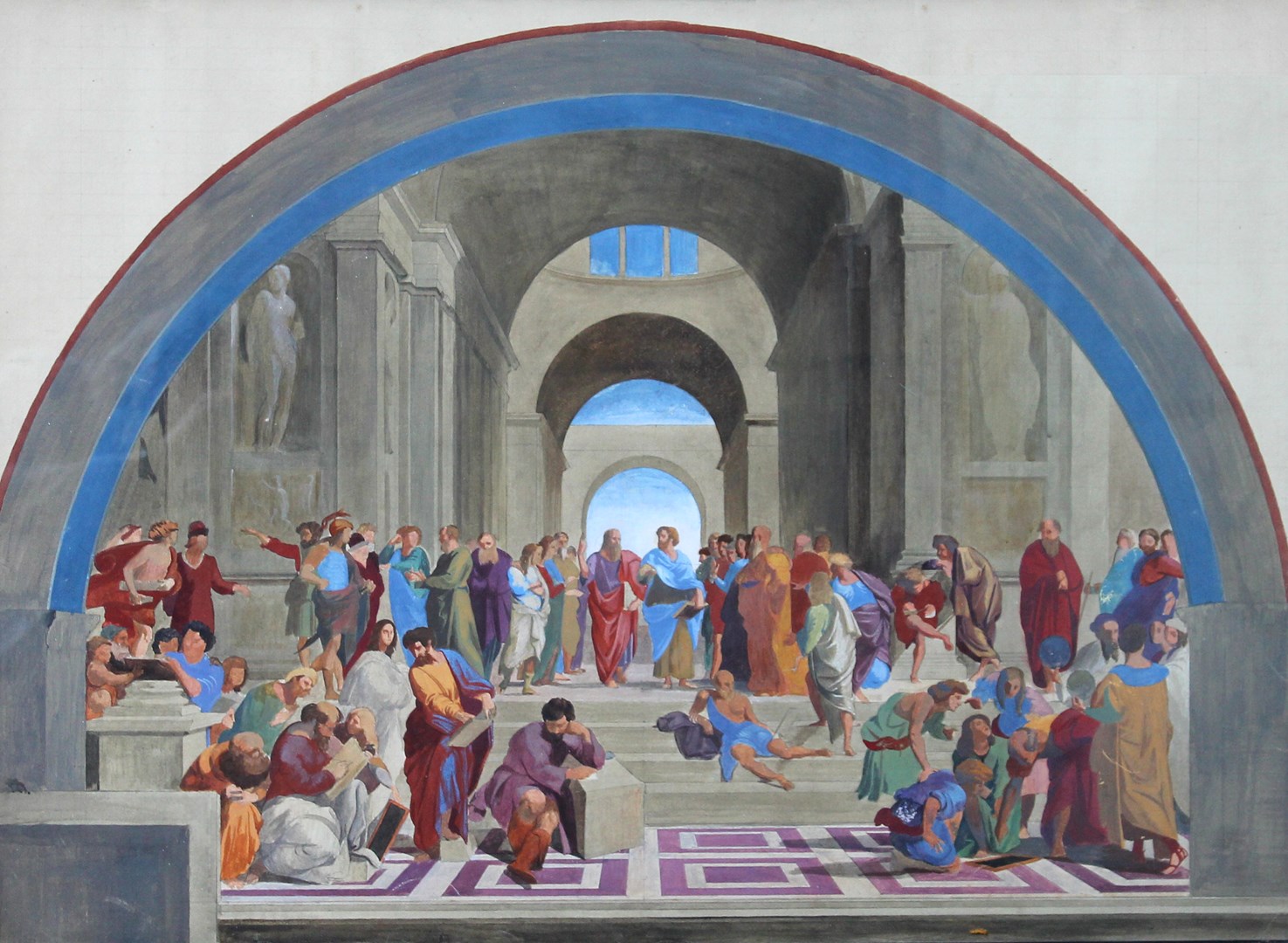 Appraisal: James Stroudley - After Raphael The School of Athens gouache