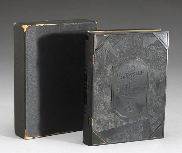 Appraisal: A Coltrock bookcased smoking set 'The Courtship of Lady Nicotine'