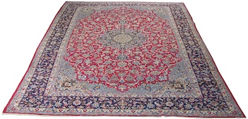 Appraisal: An Isfahan Carpet A large Isfahan carpet measuring approx '-