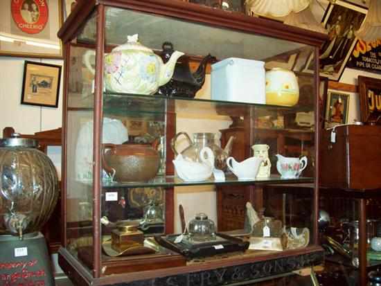 Appraisal: A RARE VICTORIAN COUNTER SHOW CASE BY J S FRY