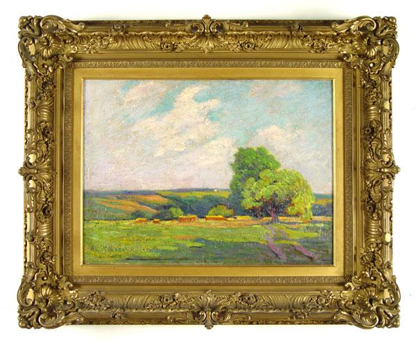 Appraisal: HOBSON Anna American th C East Aurora Landscape OIL Canvas