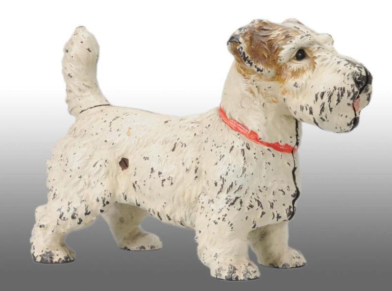 Appraisal: Cast Iron Sealyham Dog Doorstop Description Made by Hubley cat