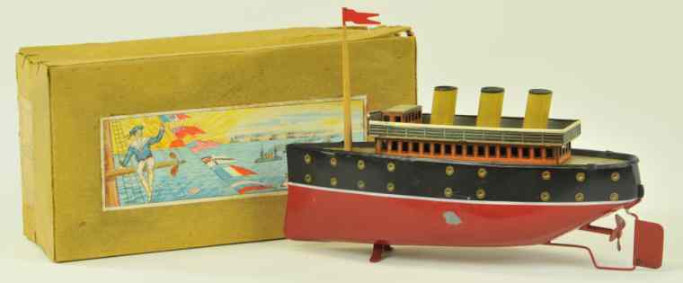 Appraisal: BING OCEAN LNER WITH BOX Germany c lithographed tin red