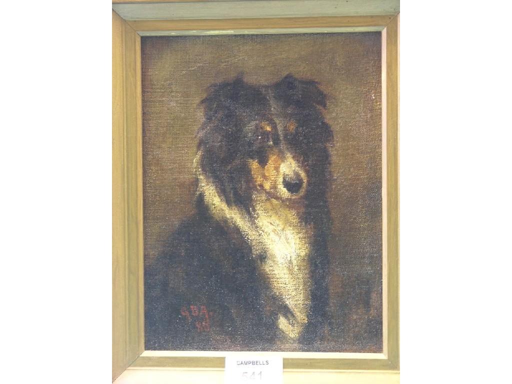 Appraisal: George Denholm Armour - - oil on canvas board dog