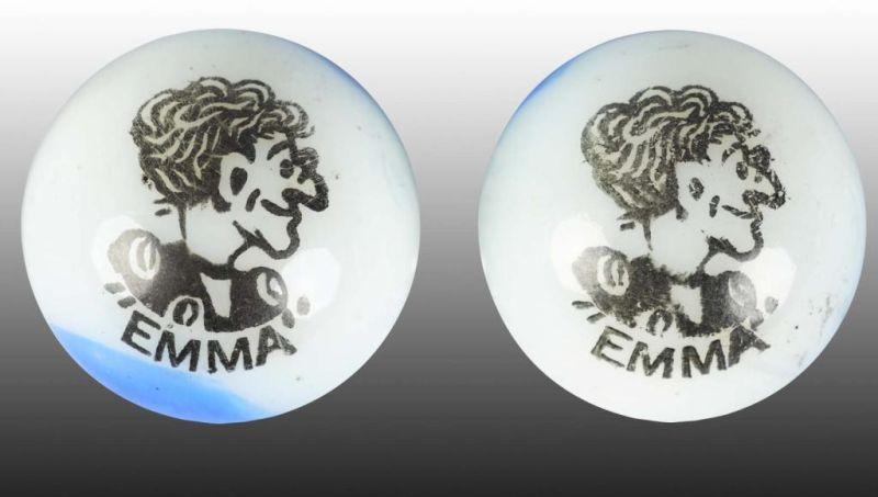 Appraisal: Lot of Peltier Emma Comic Strip Marbles Condition Mint Size