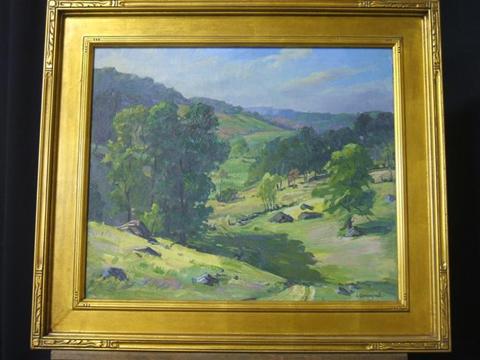 Appraisal: JACOB I GREENLEAF AMERICAN - LANDSCAPE Oil on canvas x