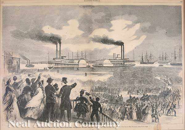 Appraisal: A Collection of Three Harper's Weekly Prints including New Orleans