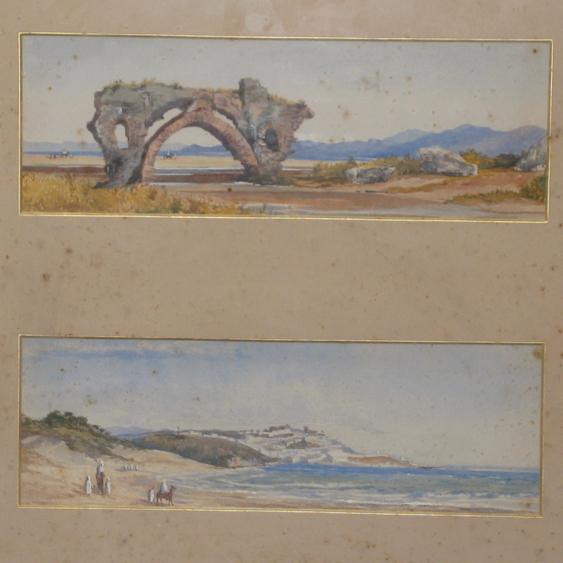 Appraisal: COLONIAL SCHOOL th century Tangier a series of four landscape