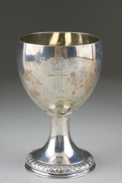 Appraisal: George III Silver Chalice with London hallmarks and date letter