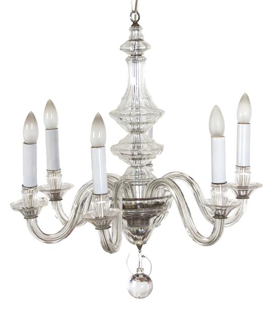 Appraisal: Sale Lot A Baccarat Six-Light Chandelier th century having six