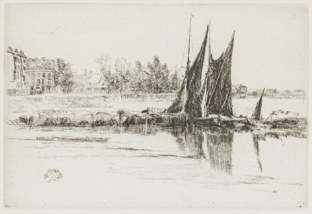 Appraisal: JAMES ABBOTT MCNEILL WHISTLER American - Hurlingham etching and drypoint