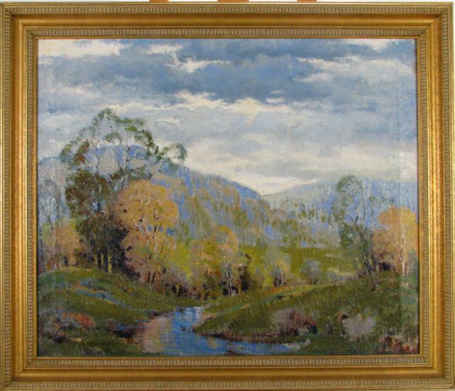 Appraisal: Ernest Fredericks AR IL - x oil on canvas signed