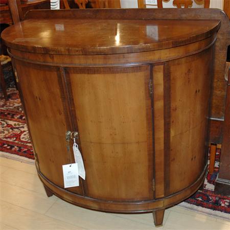 Appraisal: Georgian Style Mahogany Demilune Cabinet Estimate -