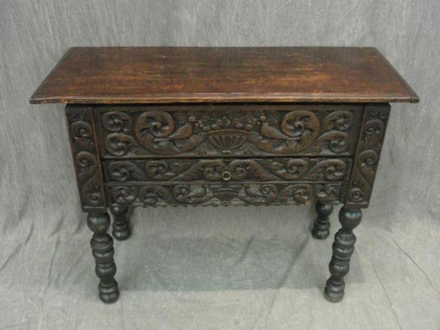 Appraisal: Highly Carved Lift Top Continental Cabinet From a West th