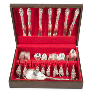 Appraisal: A Reed and Barton 'Love Disarmed' Silver Flatware Service Taunton