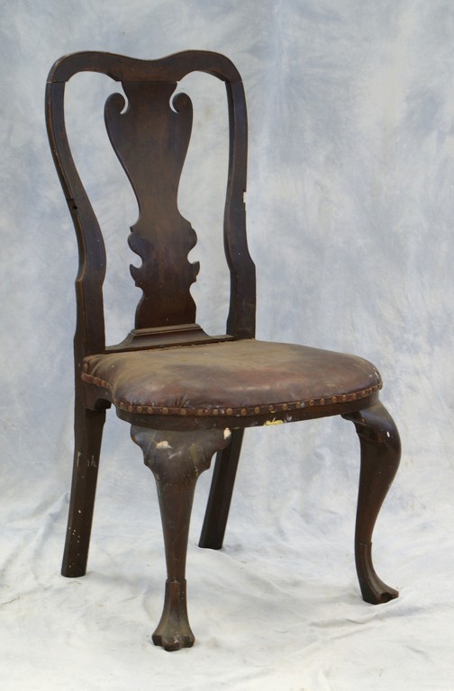 Appraisal: th century Philadelphia Queen Anne side chair with upholstered over