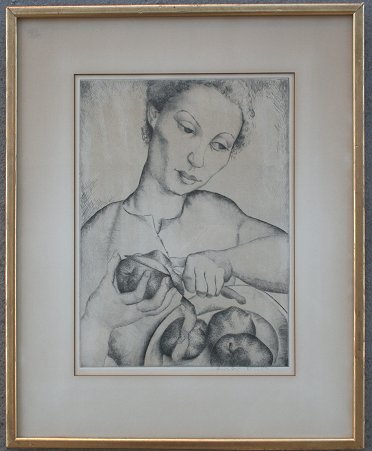 Appraisal: QUINTANILLA Luis Spain - ''Paulette'' AAA Etching '' x ''