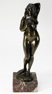 Appraisal: Gyula Maugsch Bronze Sculpture of Orientalist Nude HUNGARY - A