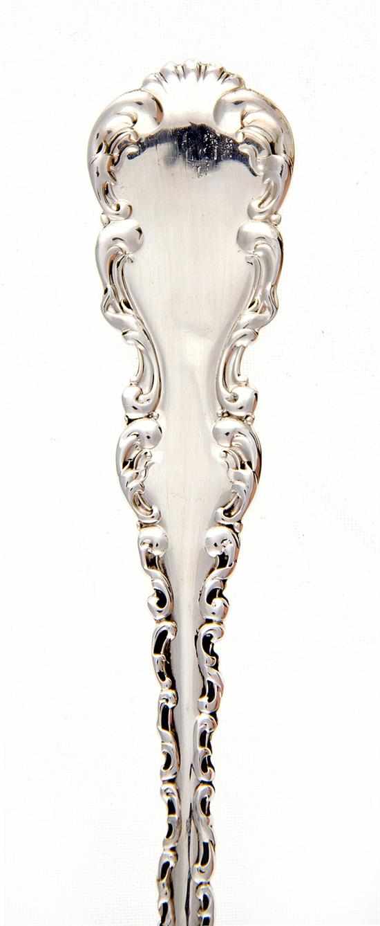 Appraisal: Whiting Louis XV pattern sterling serving pieces New York circa