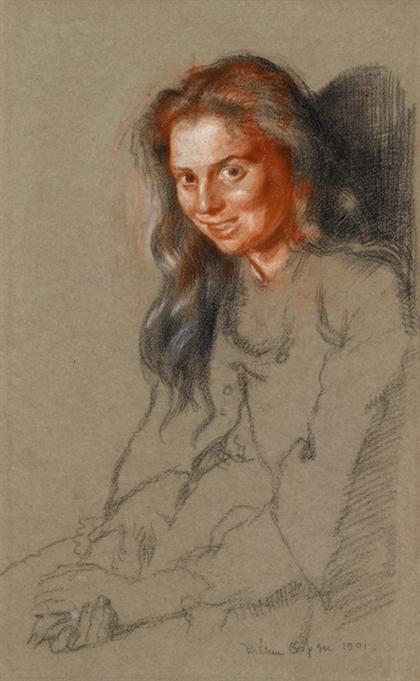 Appraisal: SIR WILLIAM ORPEN irish - STUDY OF AN IRISH GIRL