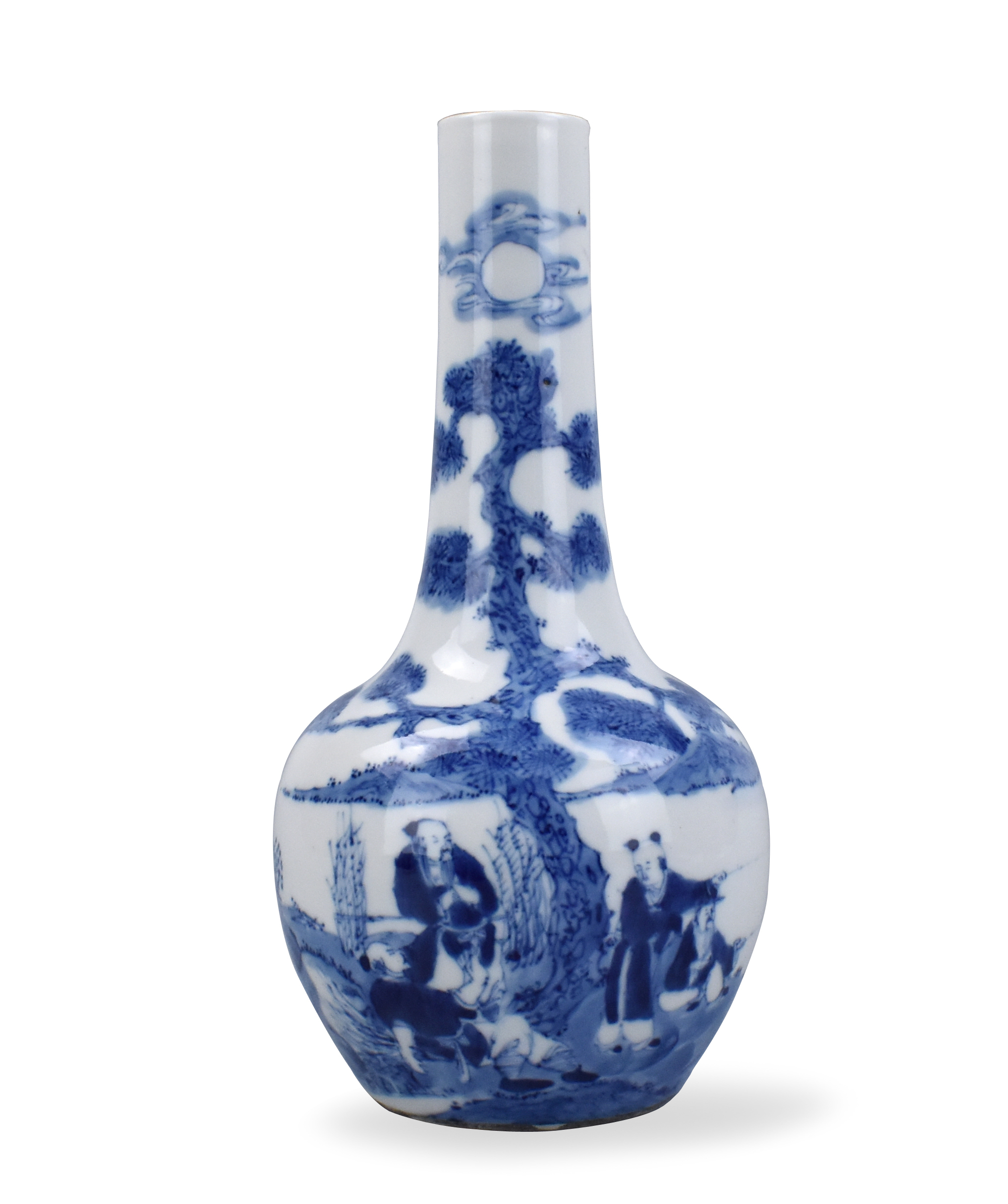 Appraisal: A Chinese th C blue and white globular vase with