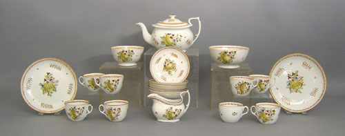 Appraisal: Creamware tea service th c