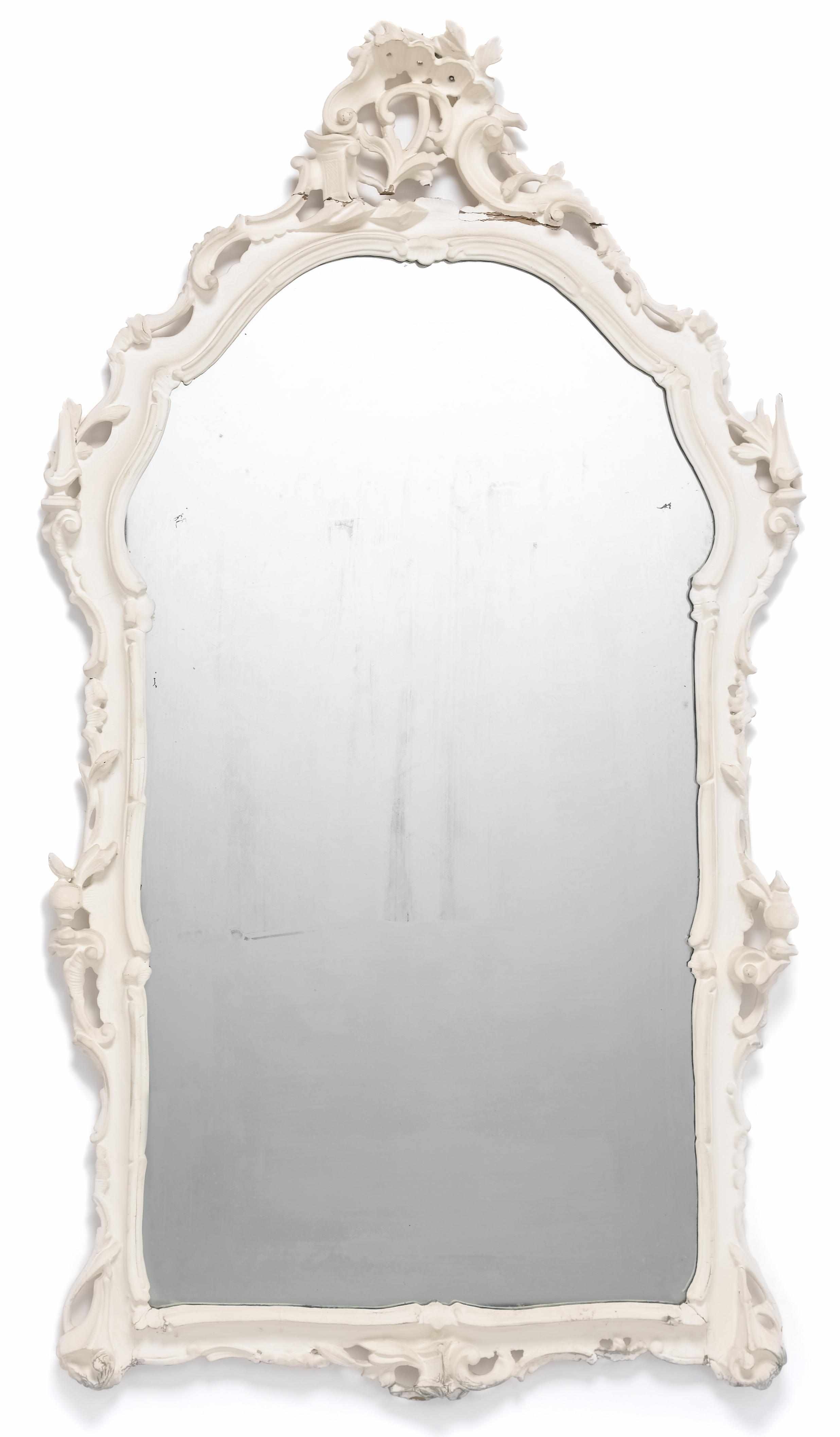 Appraisal: An Italian Rococo style paint decorated mirror second half th