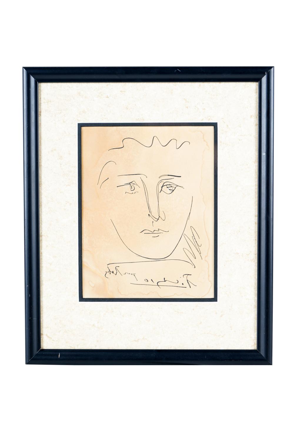 Appraisal: PABLO PICASSO - POUR ROBY etching signed in plate Condition