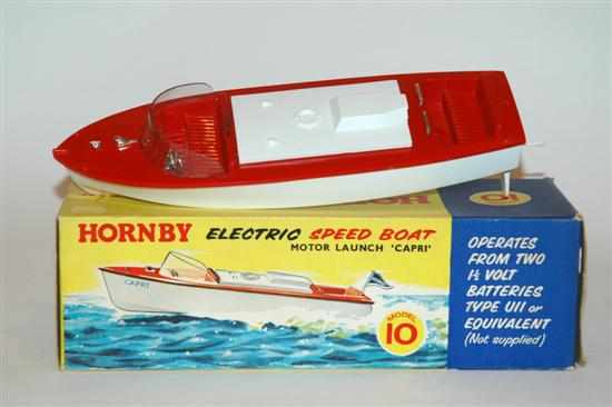 Appraisal: Hornby Electric Speed Boat Motor Launch 'Capri' Model E box