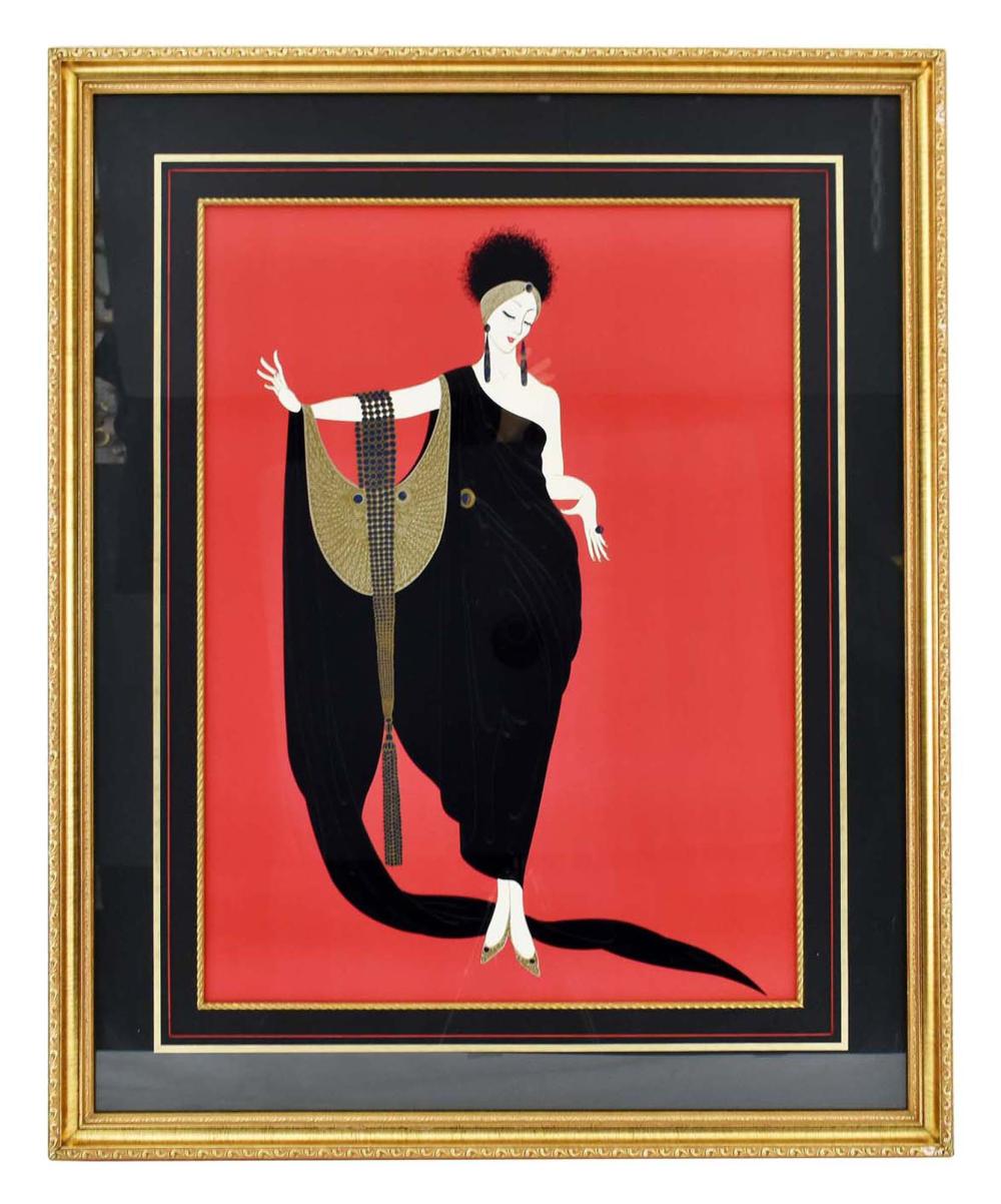 Appraisal: ERTE ROMAIN DE TIRTOFF RUSSIAN - Hindu Princess Color print