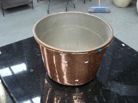 Appraisal: A pair of copper plant pots