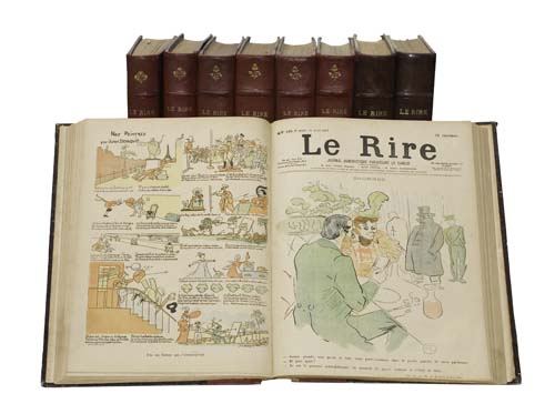 Appraisal: VARIOUS ARTISTS LE RIRE Group of bound volumes - incomplete