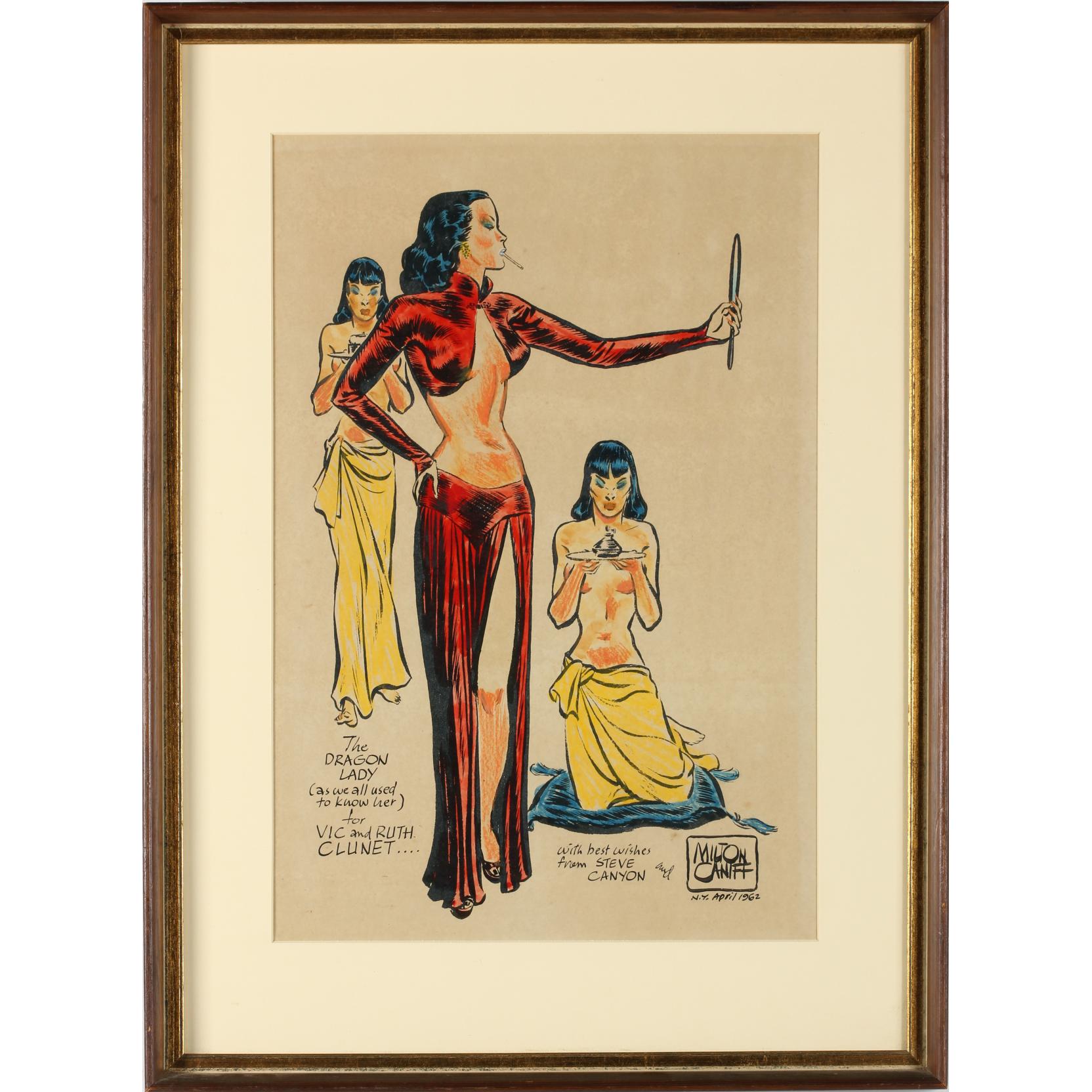 Appraisal: Milton Caniff Am - The Dragon Lady mixed media created