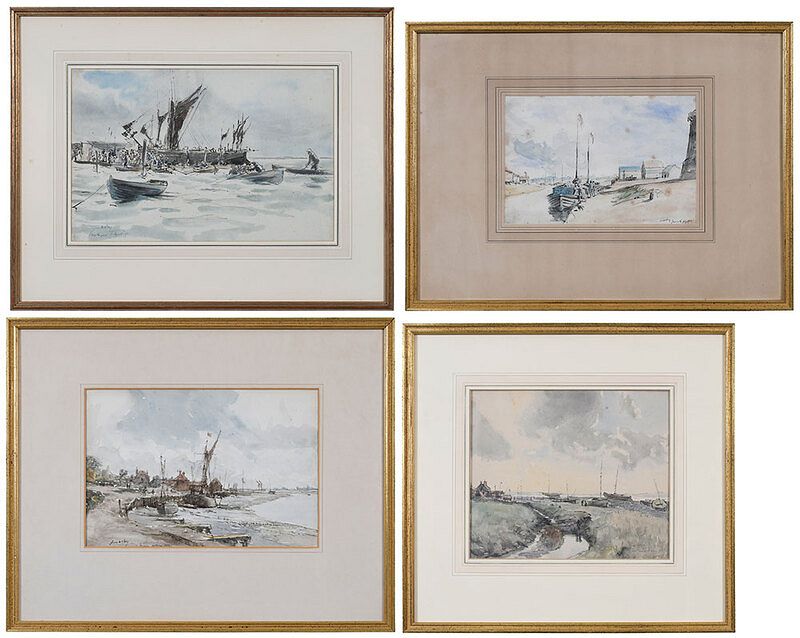 Appraisal: James McBey Scottish - Brightlingsea signed and inscribed lower left