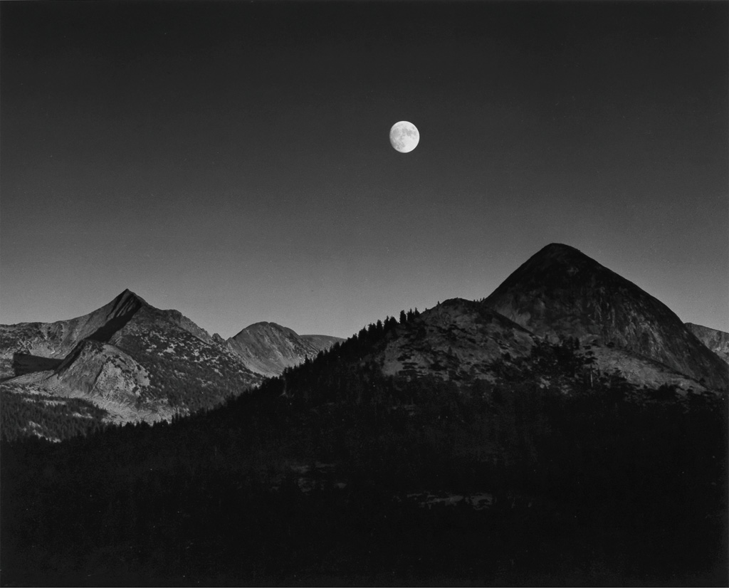 Appraisal: ANSEL ADAMS - Moonrise from Glacier Point Silver print the