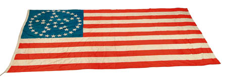 Appraisal: STAR AMERICAN FLAG ' x ' All cotton flag with