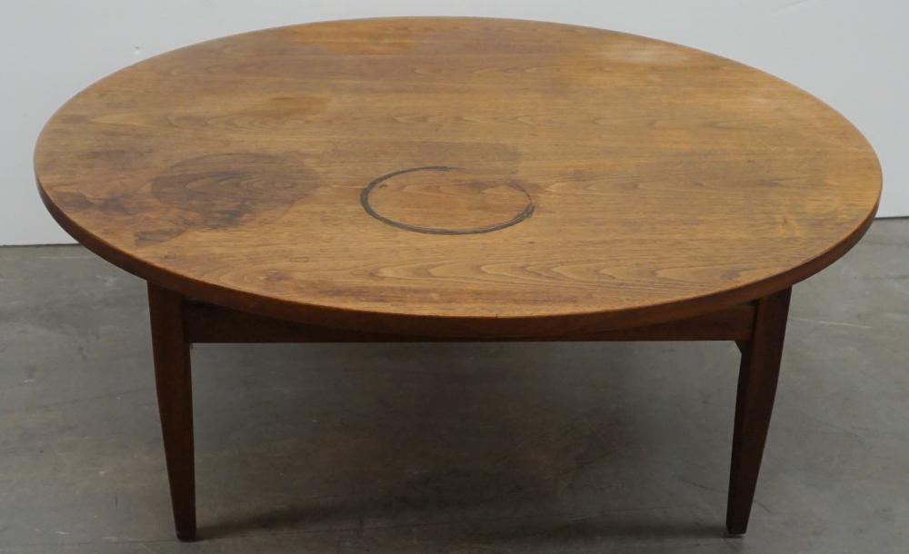 Appraisal: Mid-Century Modern Teak Round Cocktail Table x in x cm