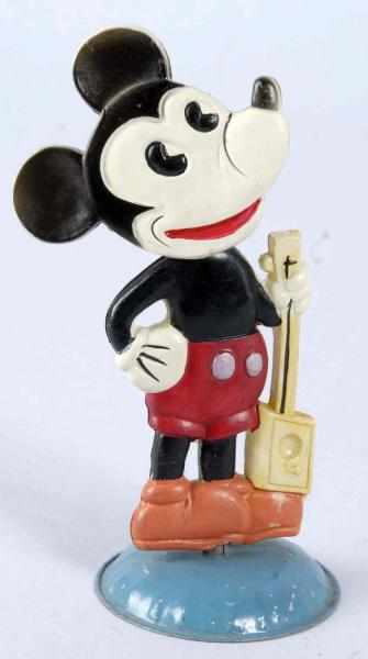 Appraisal: Celluloid Walt Disney Mickey Mouse Nodder Toy Description Japanese Pre-war