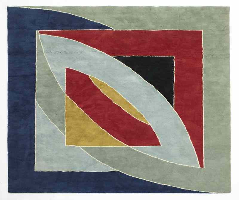 Appraisal: Frank Stella ''River of Ponds'' woven tapestry Signed on verso