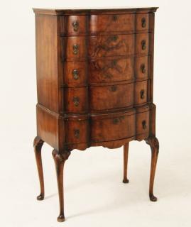 Appraisal: ENGLISH QUEEN ANNE STYLE WALNUT HIGHBOY ENGLISH QUEEN ANNE STYLE