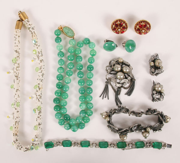 Appraisal: Lot of pieces vintage costume jewelry including a Joseph Mazer