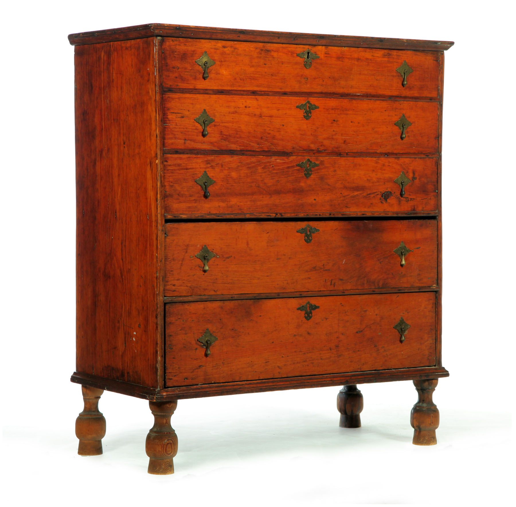 Appraisal: EARLY MULE CHEST New England st half- th century pine