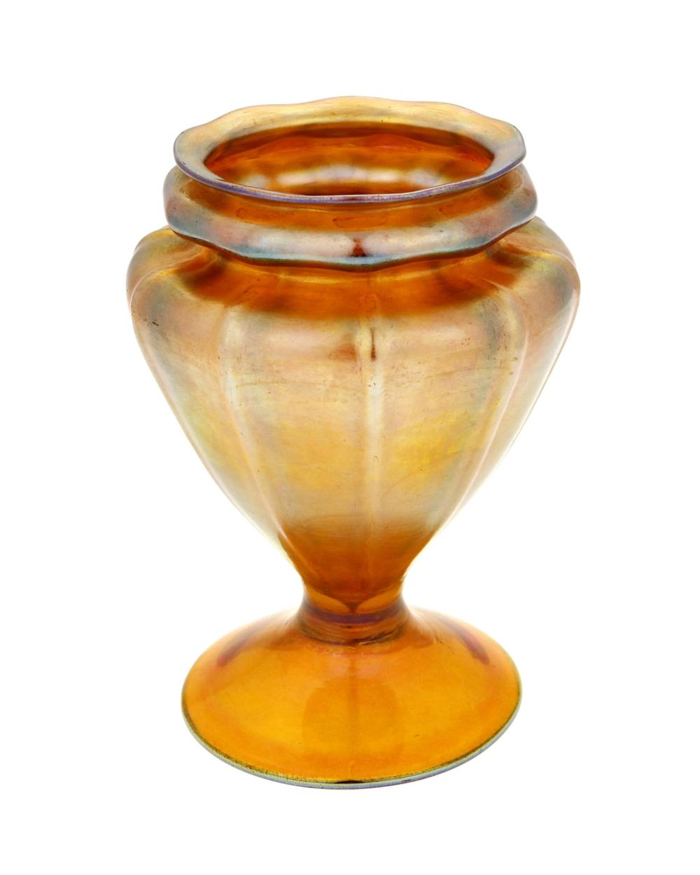 Appraisal: LOUIS COMFORT TIFFANY - A FAVRILE GLASS VASE NEW YORK