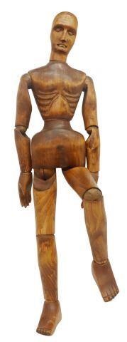 Appraisal: Large wood artist's lay figure Sarreid Ltd Spain th c