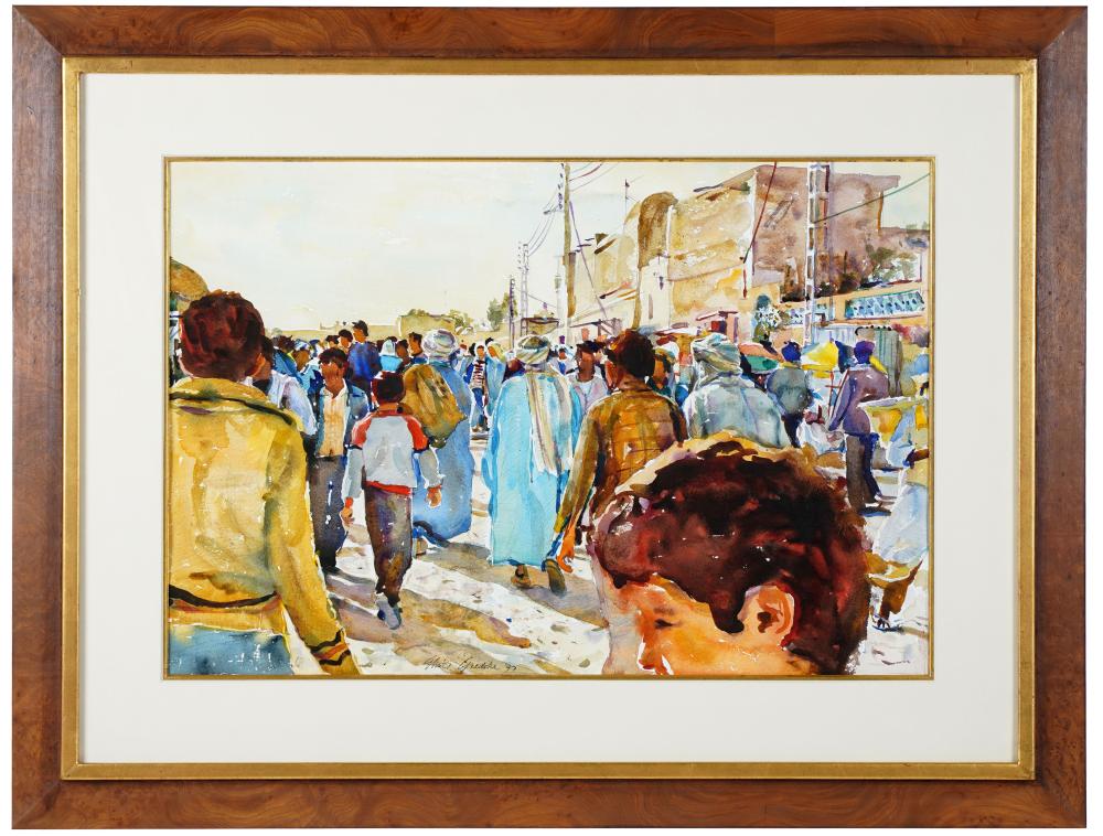 Appraisal: SHIRL GOEDIKE B STREET OF EL OVED watercolor on paper