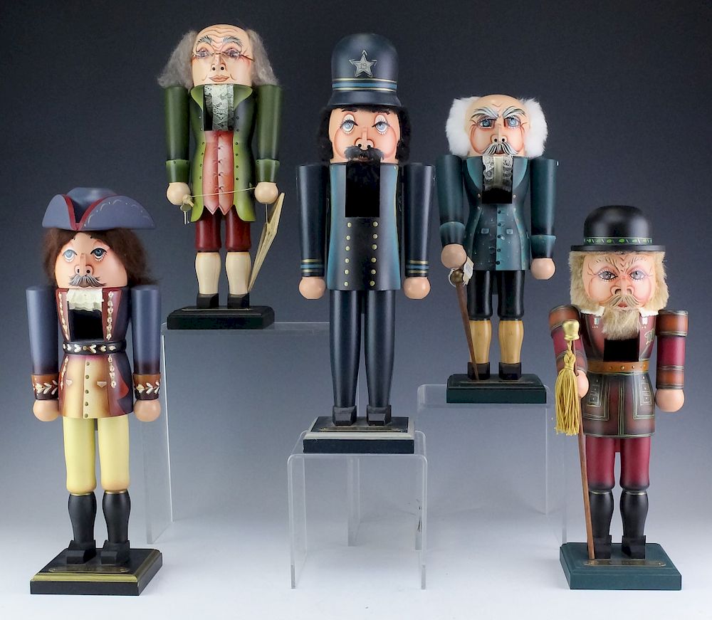 Appraisal: Collection Of Milford L E Hand Made Nutcrackers Collection of