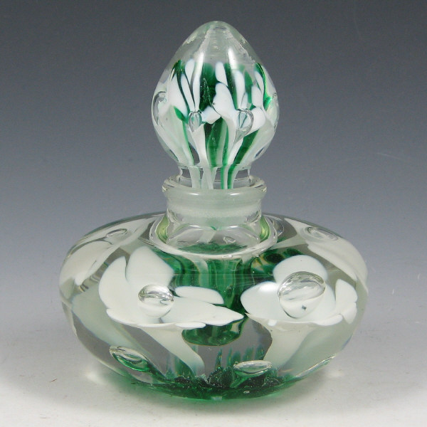 Appraisal: St Clair Stoppered Perfume Bottle St Clair perfume bottle with