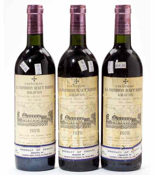 Appraisal: Chateau La Mission Haut BrionGraves bottles into neck bn lbsl''It