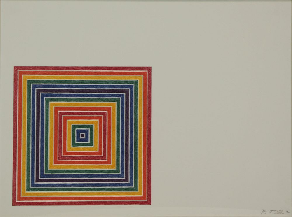 Appraisal: FRANK STELLA AMERICAN b Offset Lithograph Cipango Signed and dated