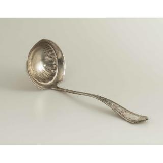 Appraisal: American Sterling Ladle American sterling monogrammed ladle with gilt wash